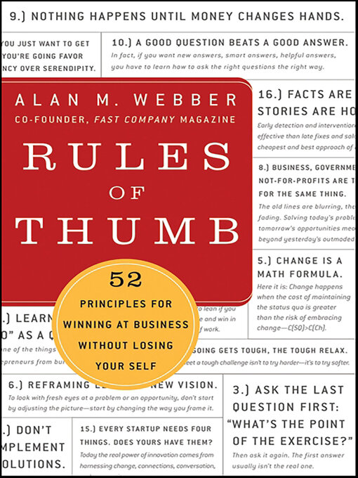 Title details for Rules of Thumb by Alan M. Webber - Available